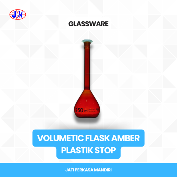  Iwaki - Volumetric Flask Amber Plastic Stop 