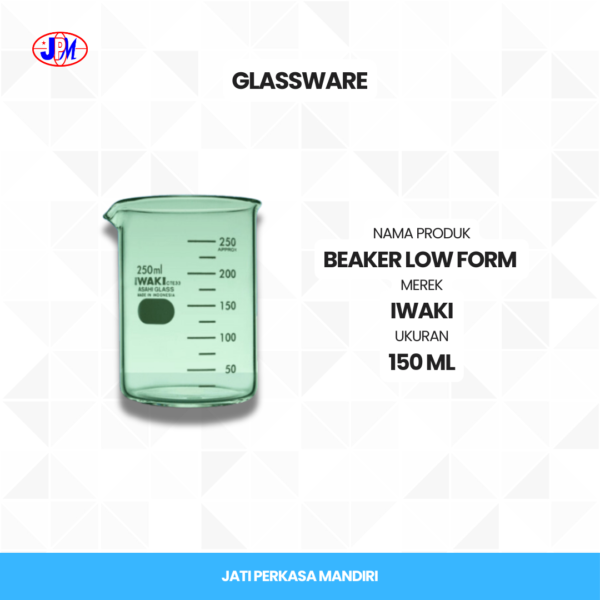  Iwaki - Beaker Low Form  - Gambar 2