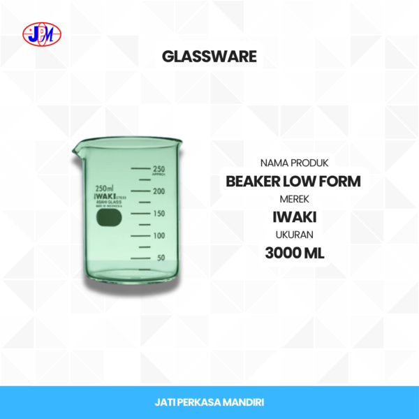  Iwaki - Beaker Low Form  - Gambar 4