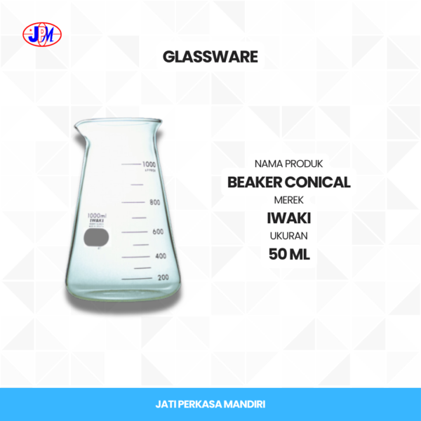  Iwaki - Beaker Conical  - Gambar 2