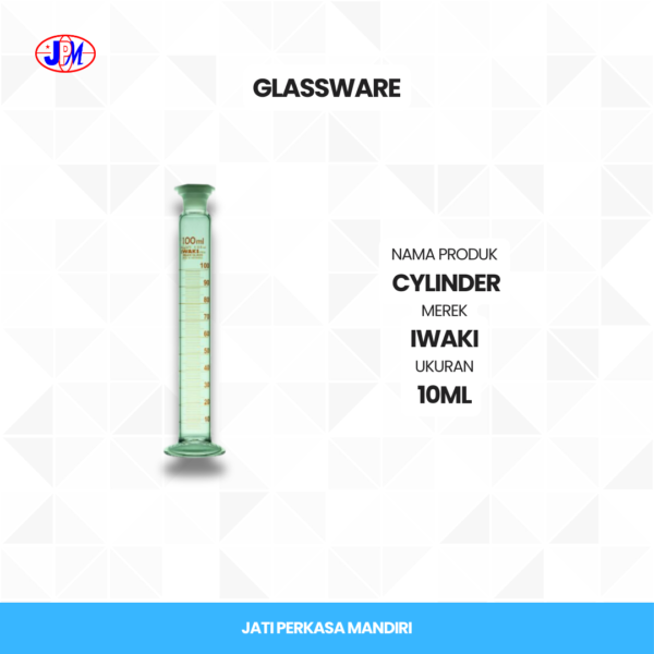  IWAKI - Cylinder Stopper Plastic 10 ml  - Gambar 2