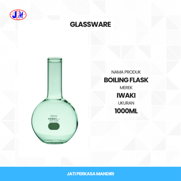  Iwaki - Boiling Flask 1000 ml  - Gambar 2