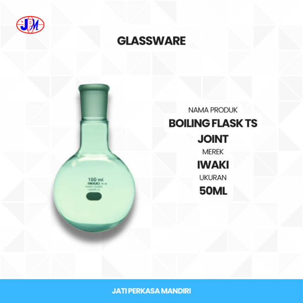  Iwaki - Boiling Flask TS Joint 50 ml  - Gambar 2