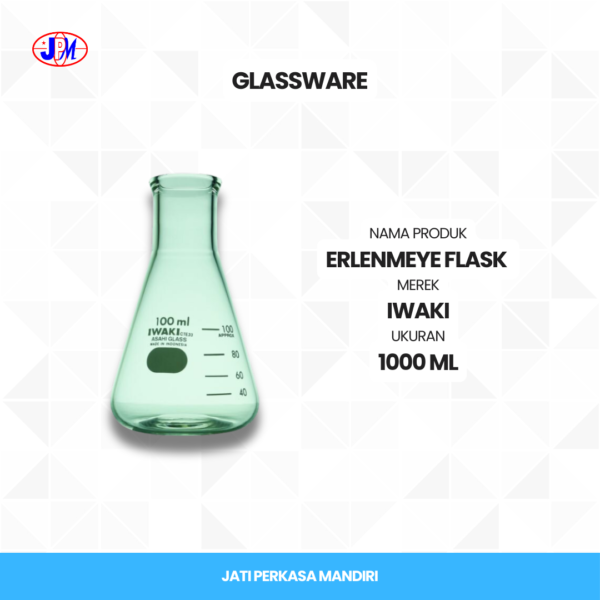  Iwaki - Erlenmeyer Flask  - Gambar 2