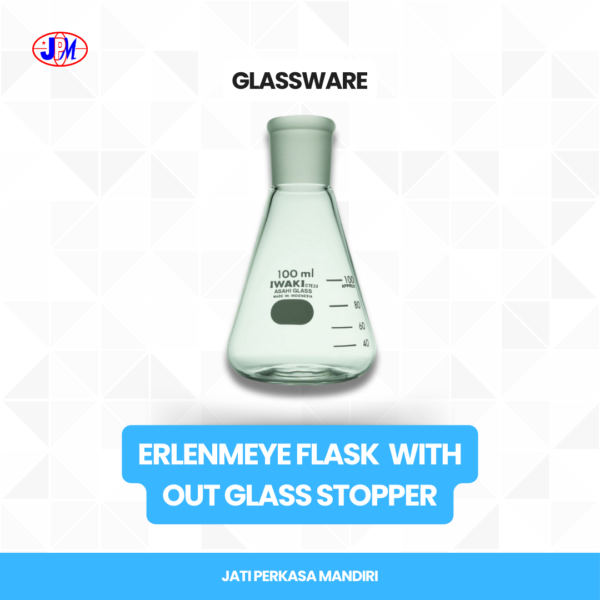  Iwaki - Erlenmeyer Flask Without Glass Stopper 