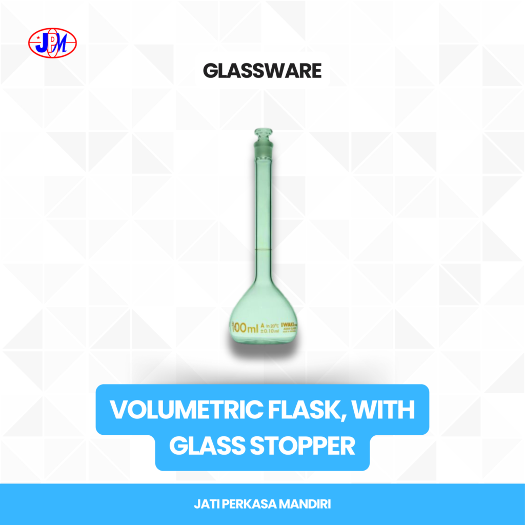Iwaki - Volumetric Flask, With Glass Stopper 