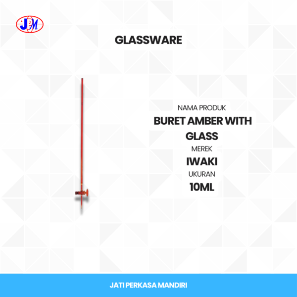  Iwaki - Buret Amber With Glass  - Gambar 3