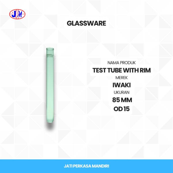  Iwaki - Test Tube With Rim  - Gambar 3
