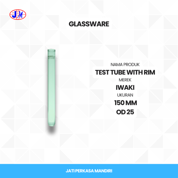  Iwaki - Test Tube With Rim  - Gambar 8