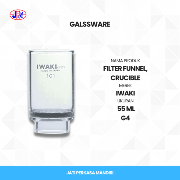  Iwaki - Filter Funnel, Crucible Type G1  - Gambar 3