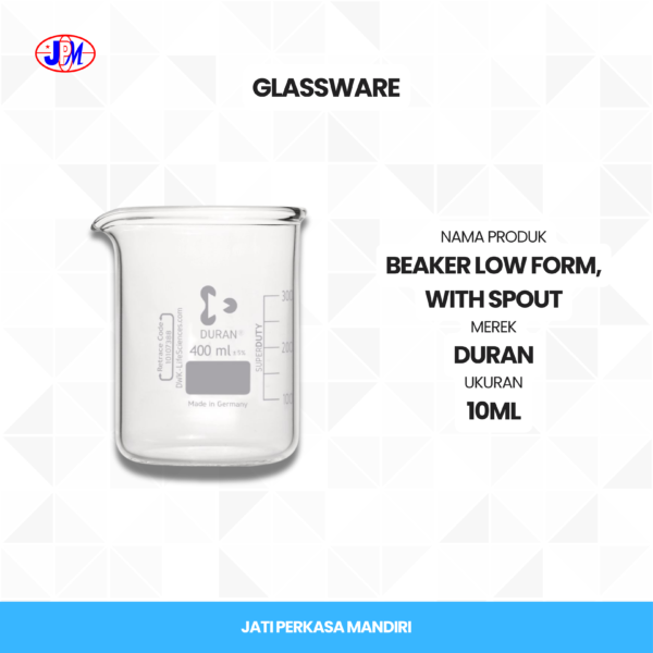  Duran - Beaker Low Form, with Spout  - Gambar 2