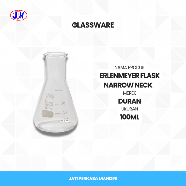  Duran - Erlenmeyer Flask Narrow Neck  - Gambar 2