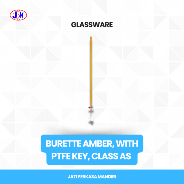  Duran - Burette Amber, with PTFE key, class AS 