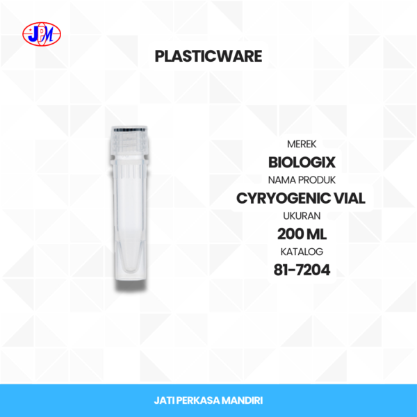  Biologix - Cryogenic Vial with Cap Sterile 2.0 ml  - Gambar 2