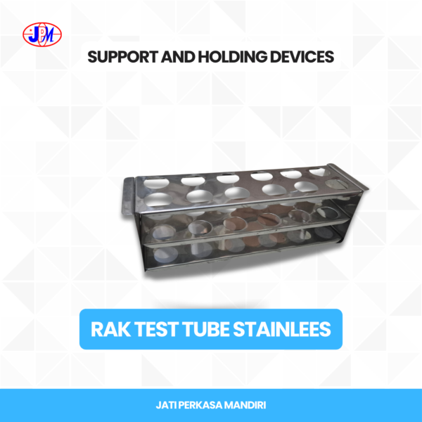  Rak Test Tube Stainless Lubang 12 